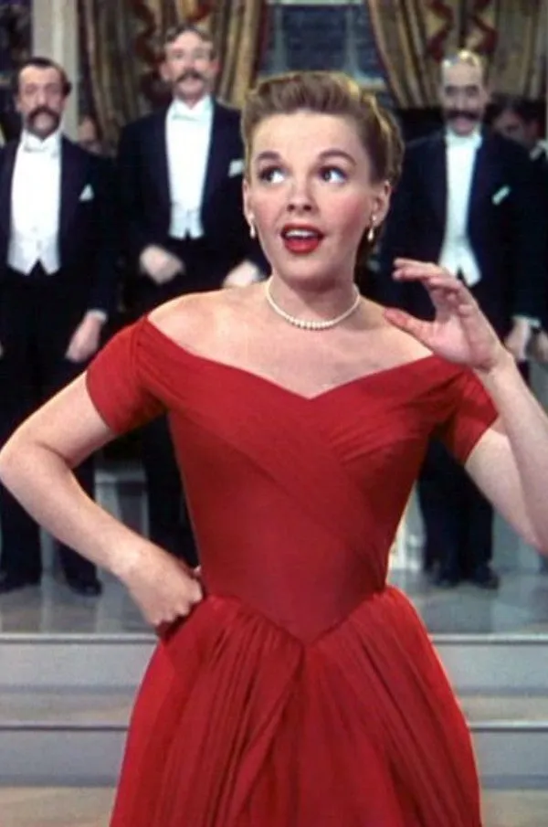 Judy Garland Red Dress Good Old Summer Time Prom Dress