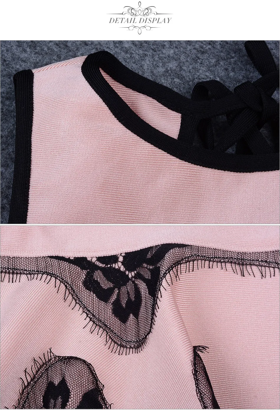 Kelly Klien Pink Lace Up Backless Mermaid Dress