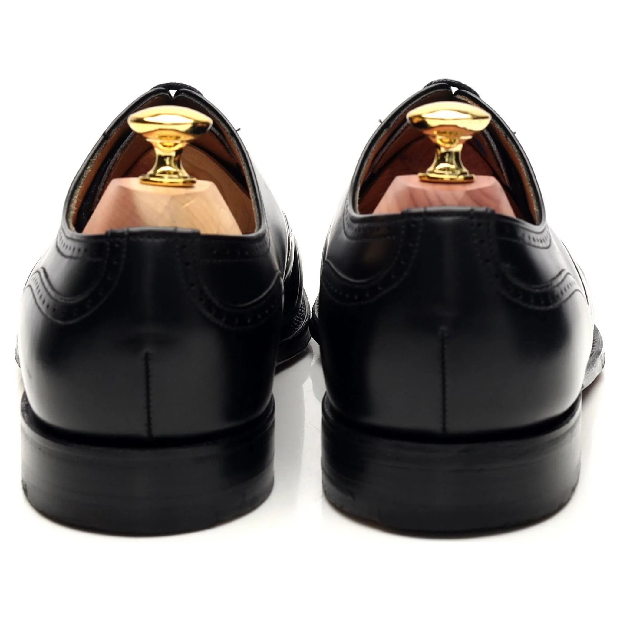'Kelmarsh' Black Leather Oxford Brogue UK 7 F
