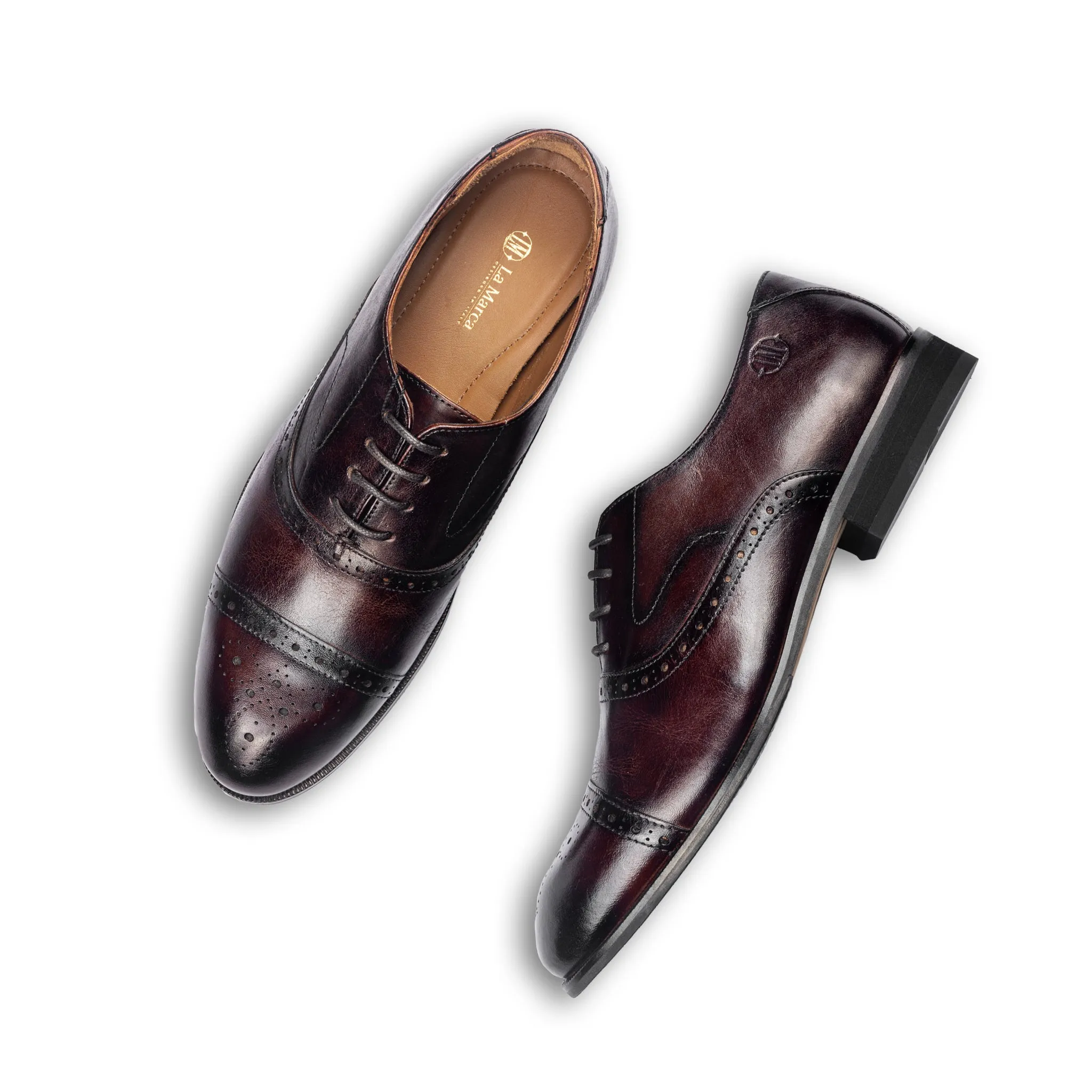 Kenedy Cap toe oxford (Burnt Brown)