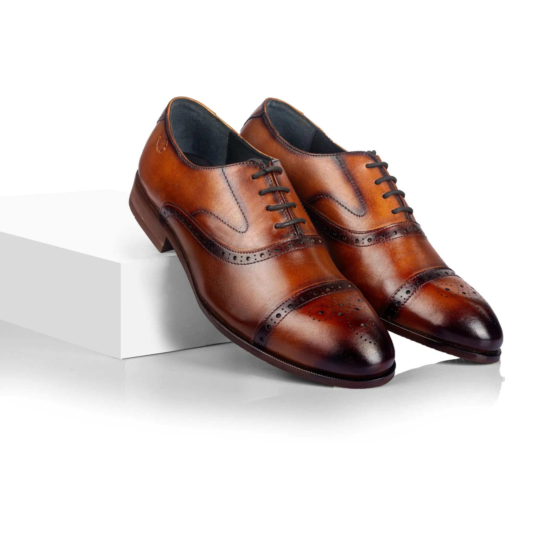 Kenedy Cap toe oxford (DK Cognac)