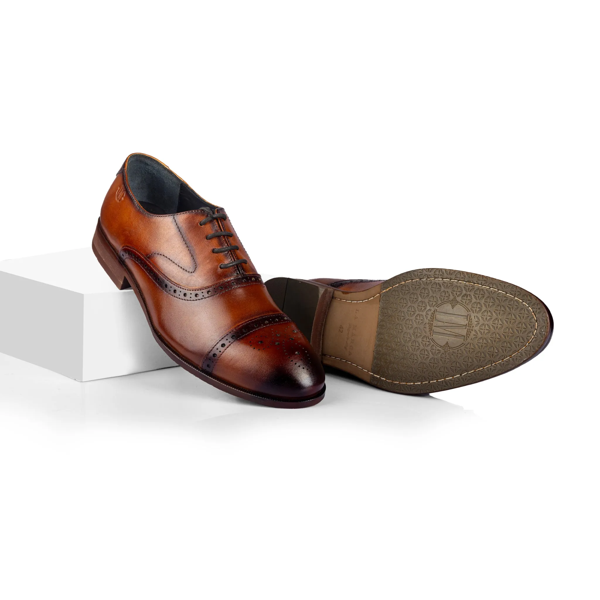Kenedy Cap toe oxford (DK Cognac)