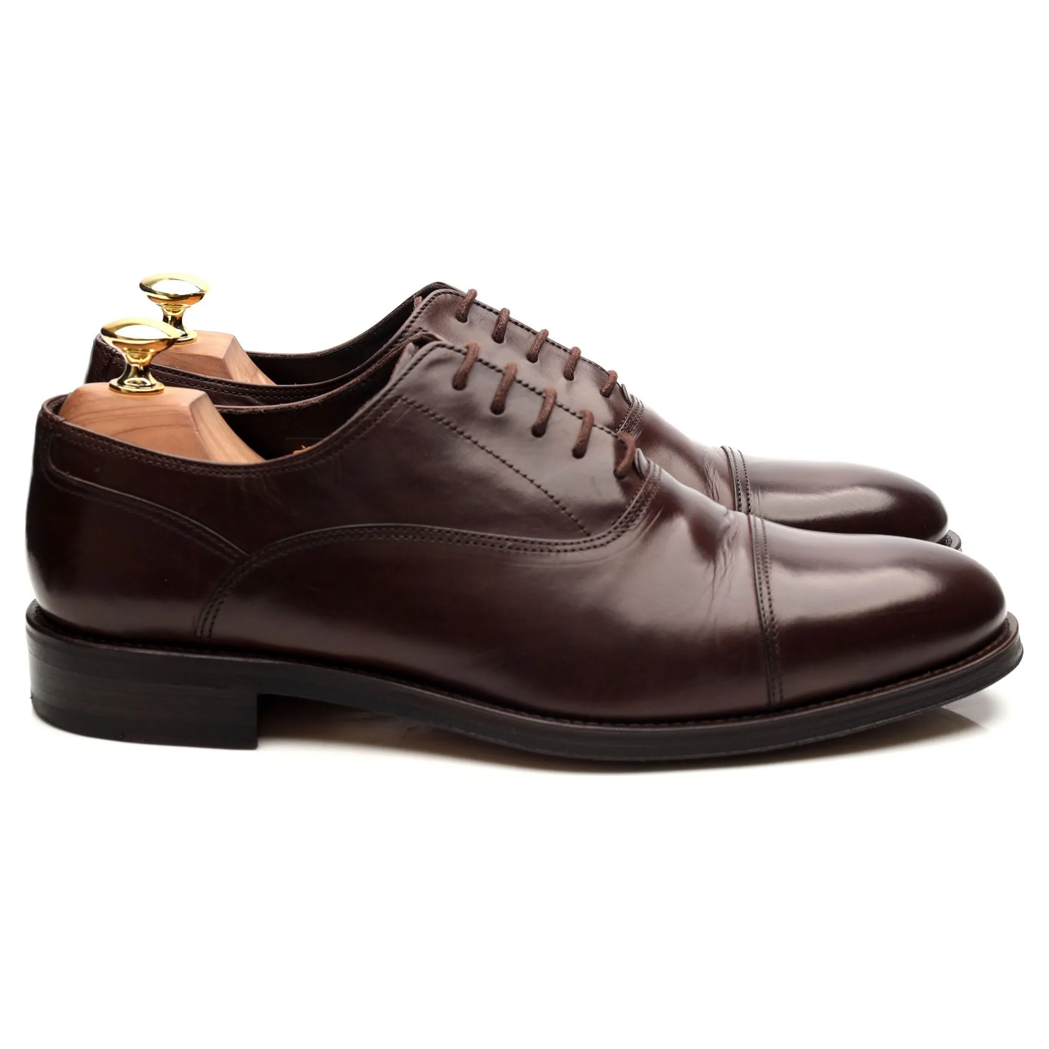 'Kingsway' Dark Brown Leather Oxford UK 9