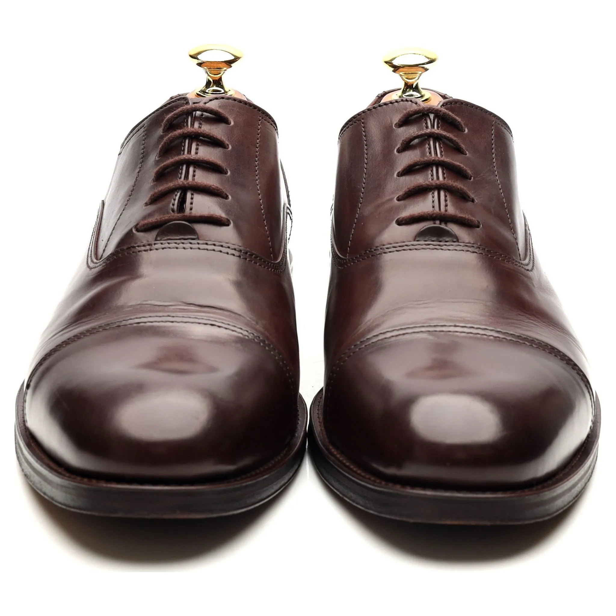 'Kingsway' Dark Brown Leather Oxford UK 9