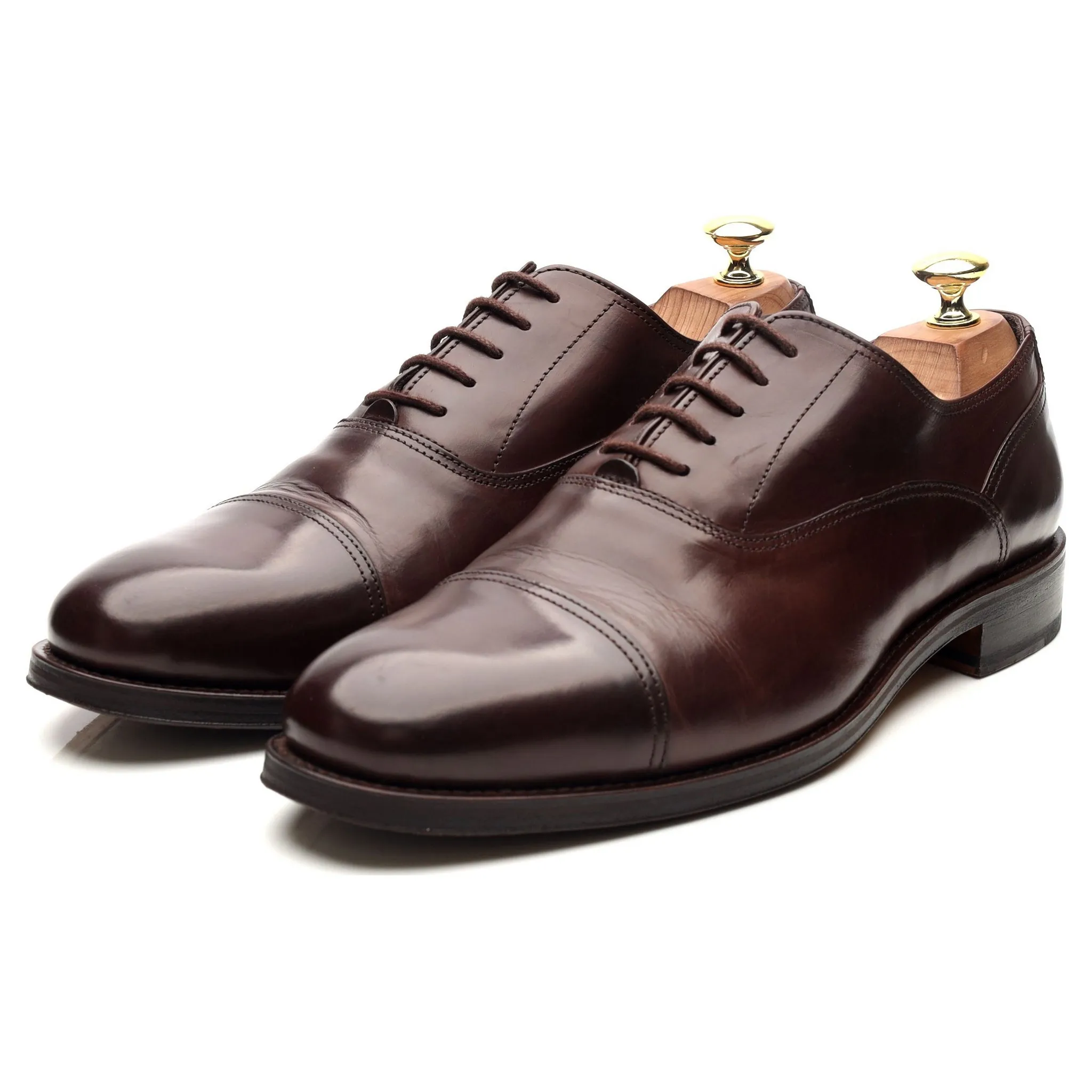 'Kingsway' Dark Brown Leather Oxford UK 9