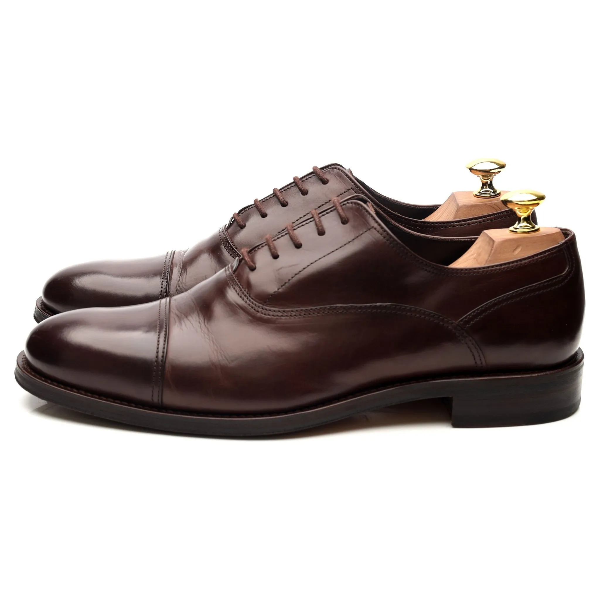 'Kingsway' Dark Brown Leather Oxford UK 9