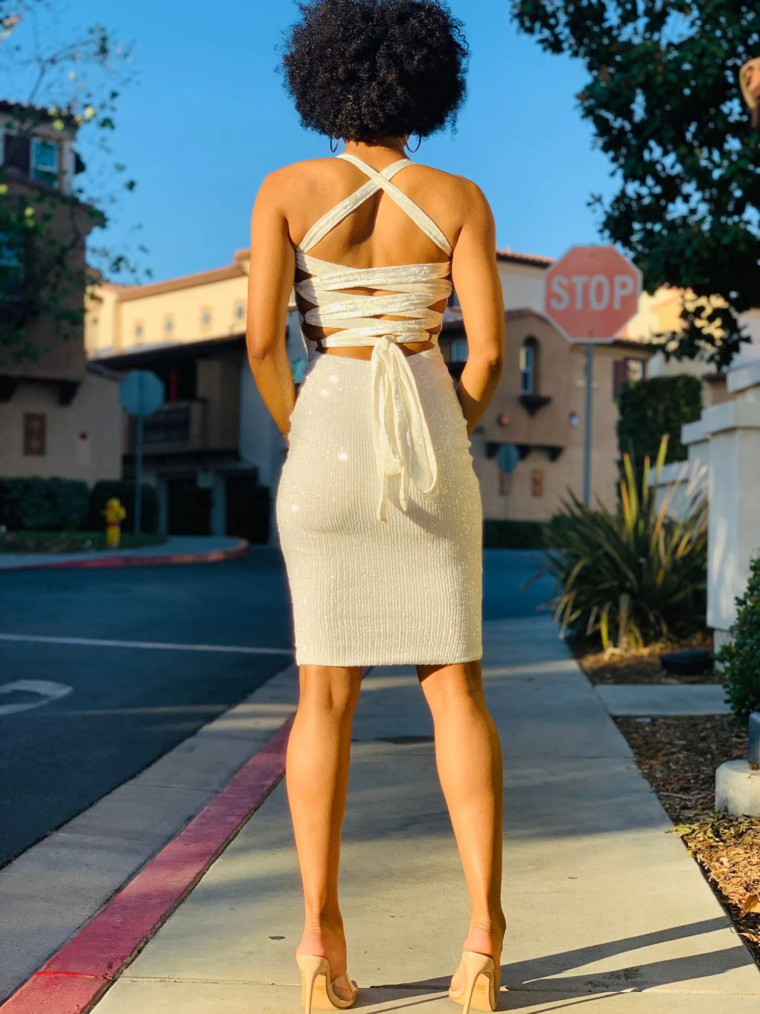 Lace Me Up Dress