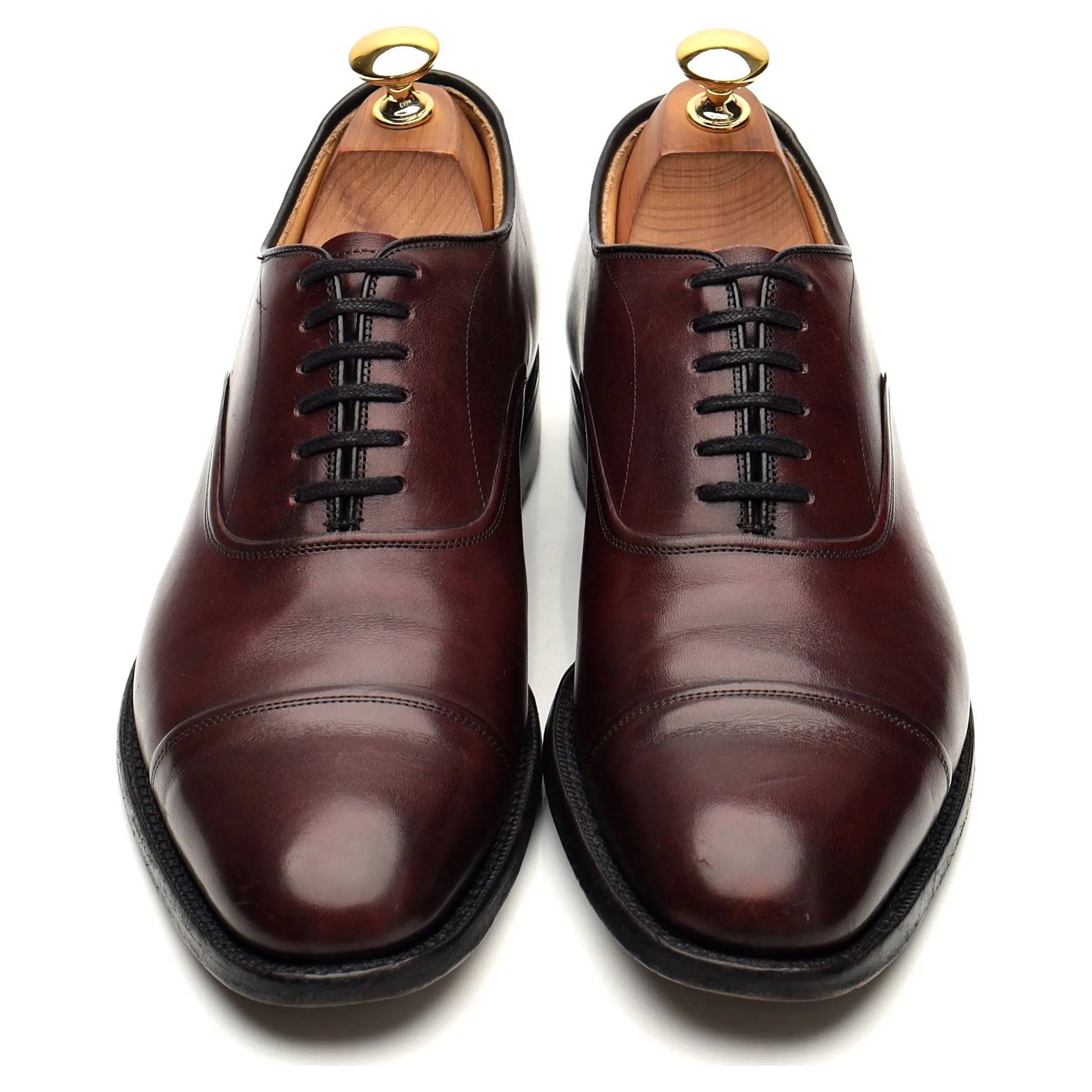 'Lanark' Burgundy Leather Oxford UK 6 F