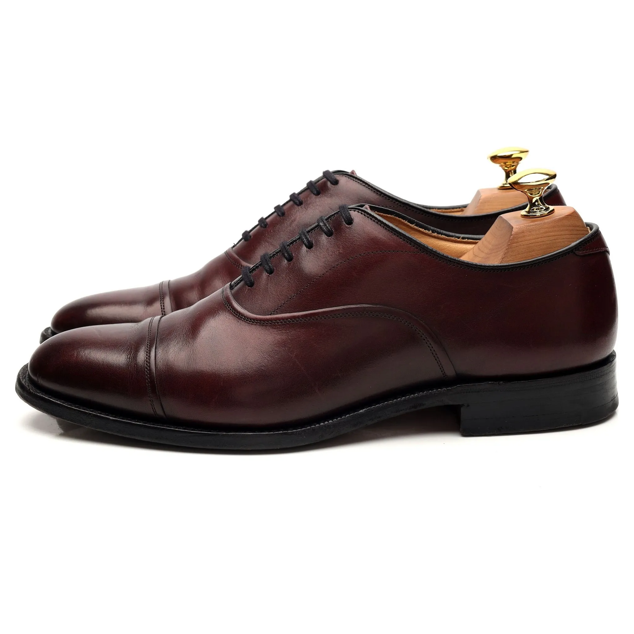 'Lanark' Burgundy Leather Oxford UK 6 F