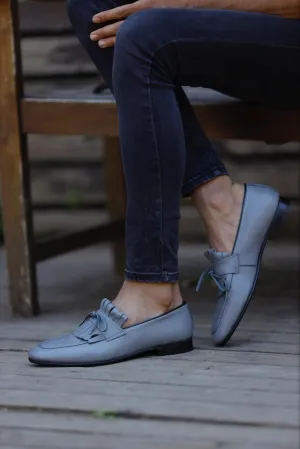 Lawson Gray Kilt Loafers – Elegant Leather Footwear