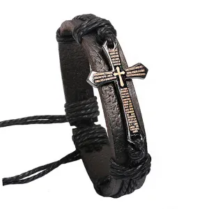 Leather Cuff x Cross