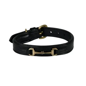 Leather Snaffle Dog Collar