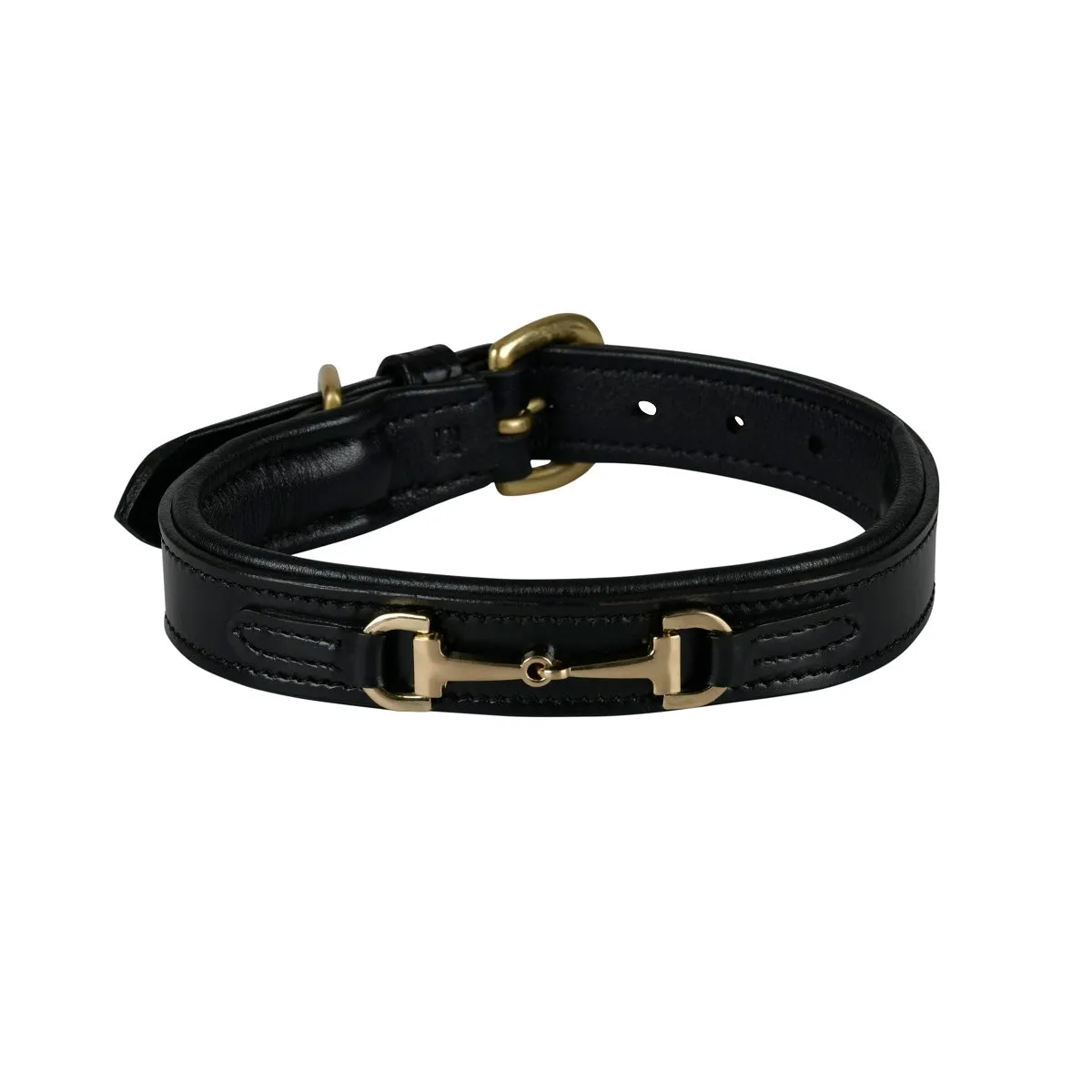 Leather Snaffle Dog Collar