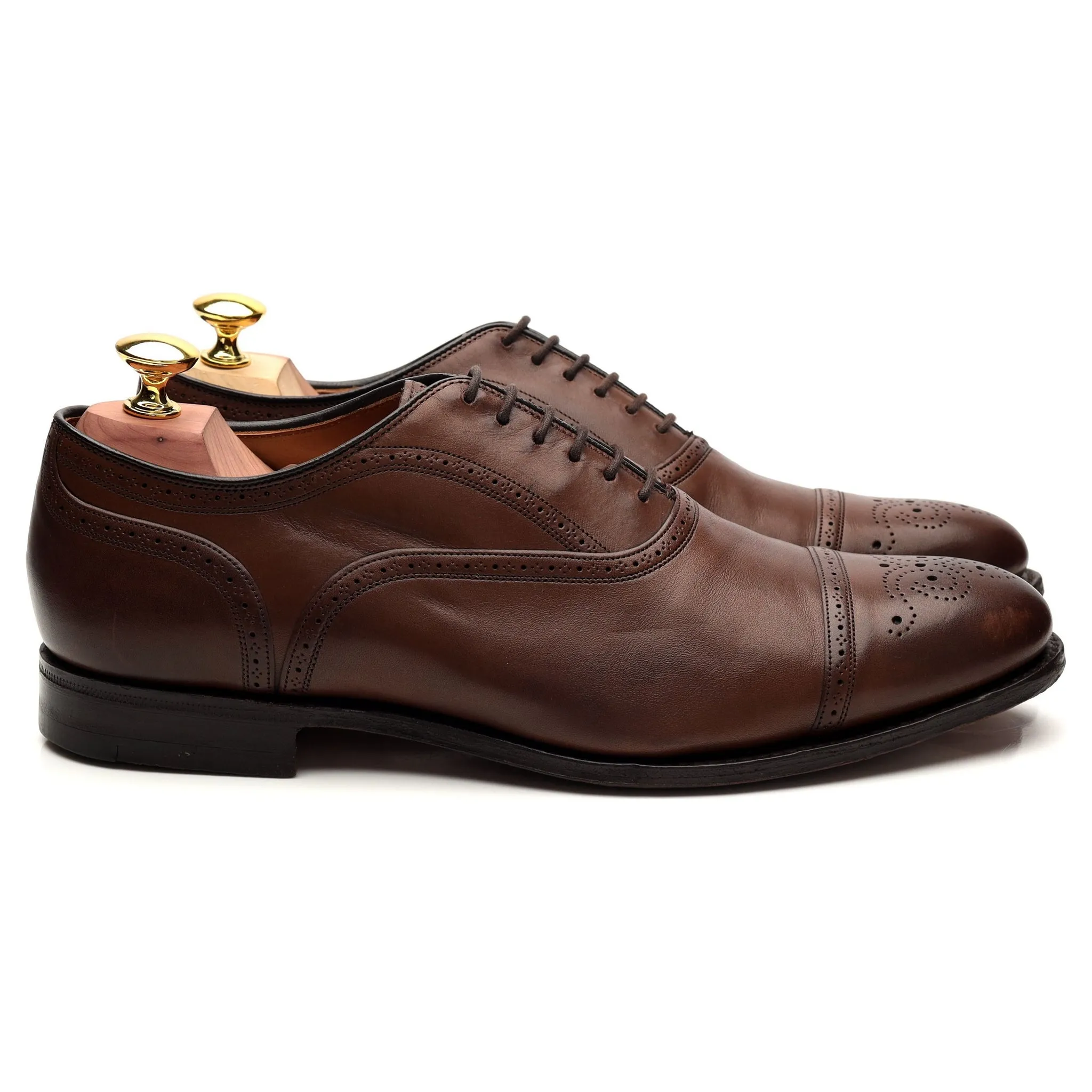 'Leek' Brown Leather Oxford Brogue UK 7 G