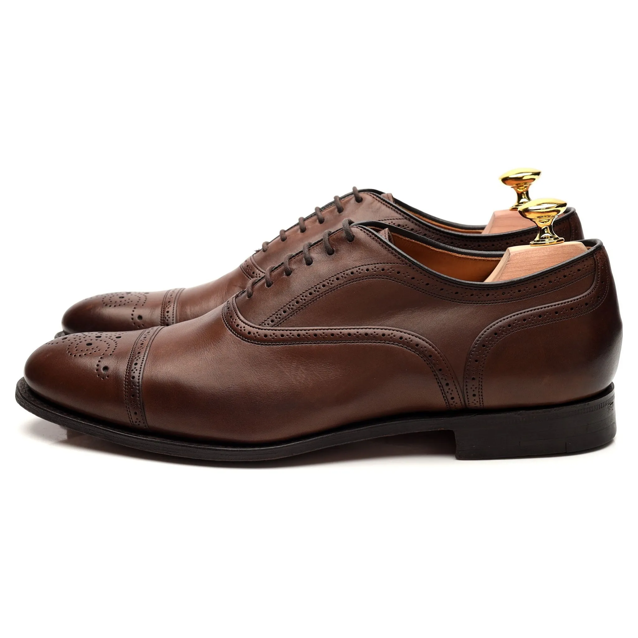 'Leek' Brown Leather Oxford Brogue UK 7 G