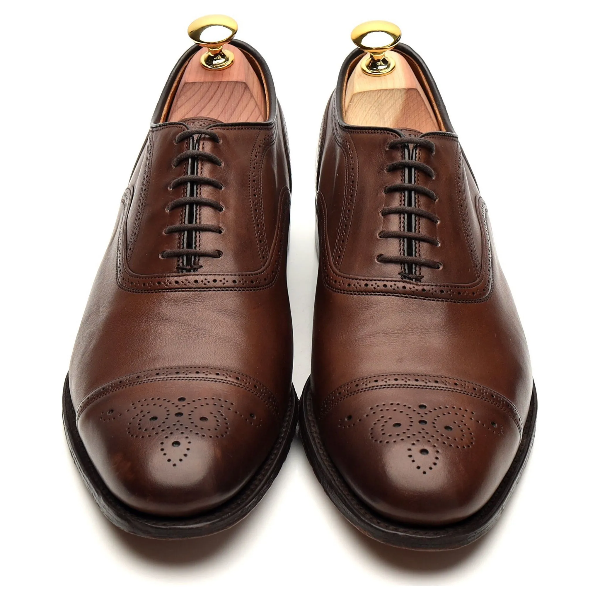 'Leek' Brown Leather Oxford Brogue UK 7 G