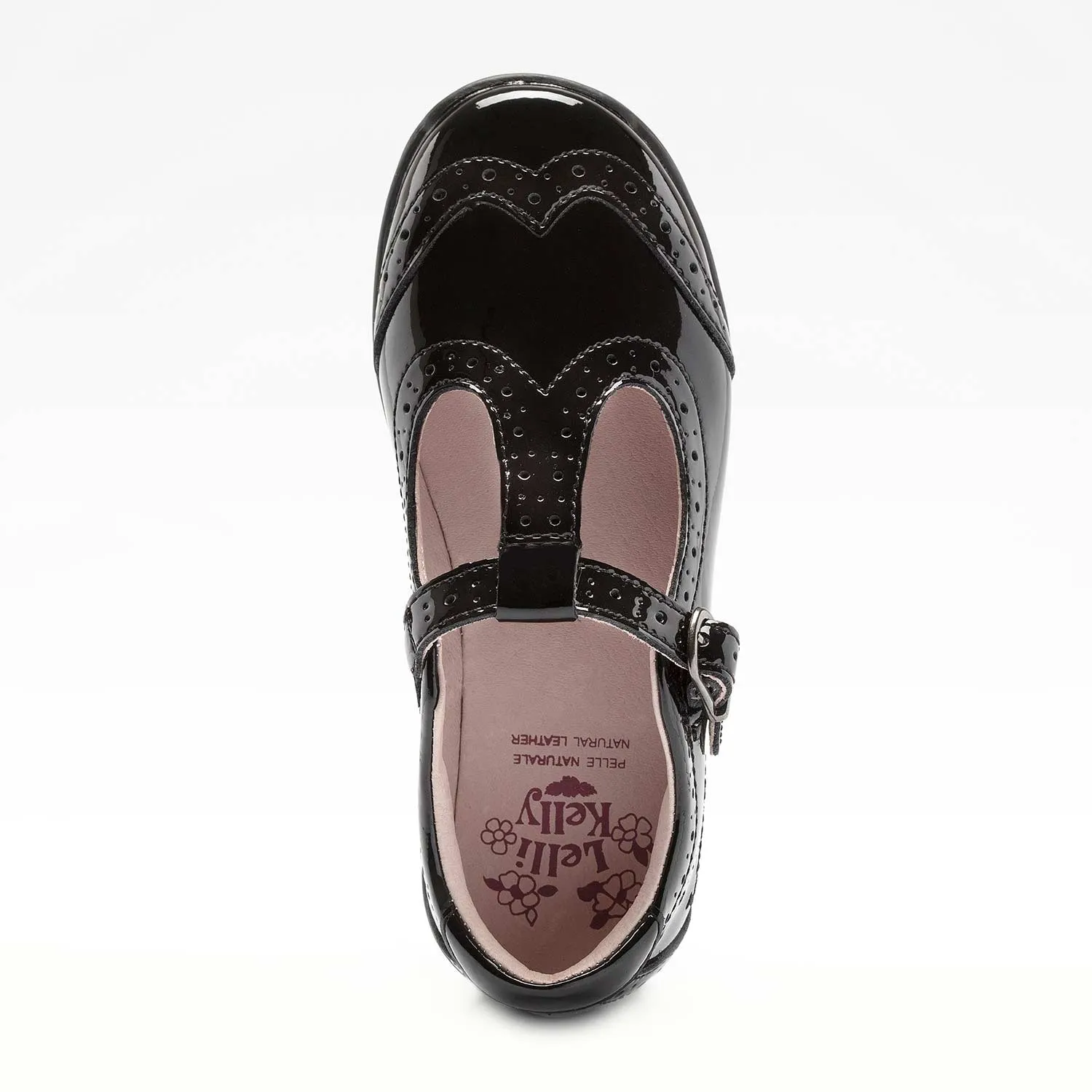 Lelli Kelly Jennette T-Bar Black Patent Leather School Shoe