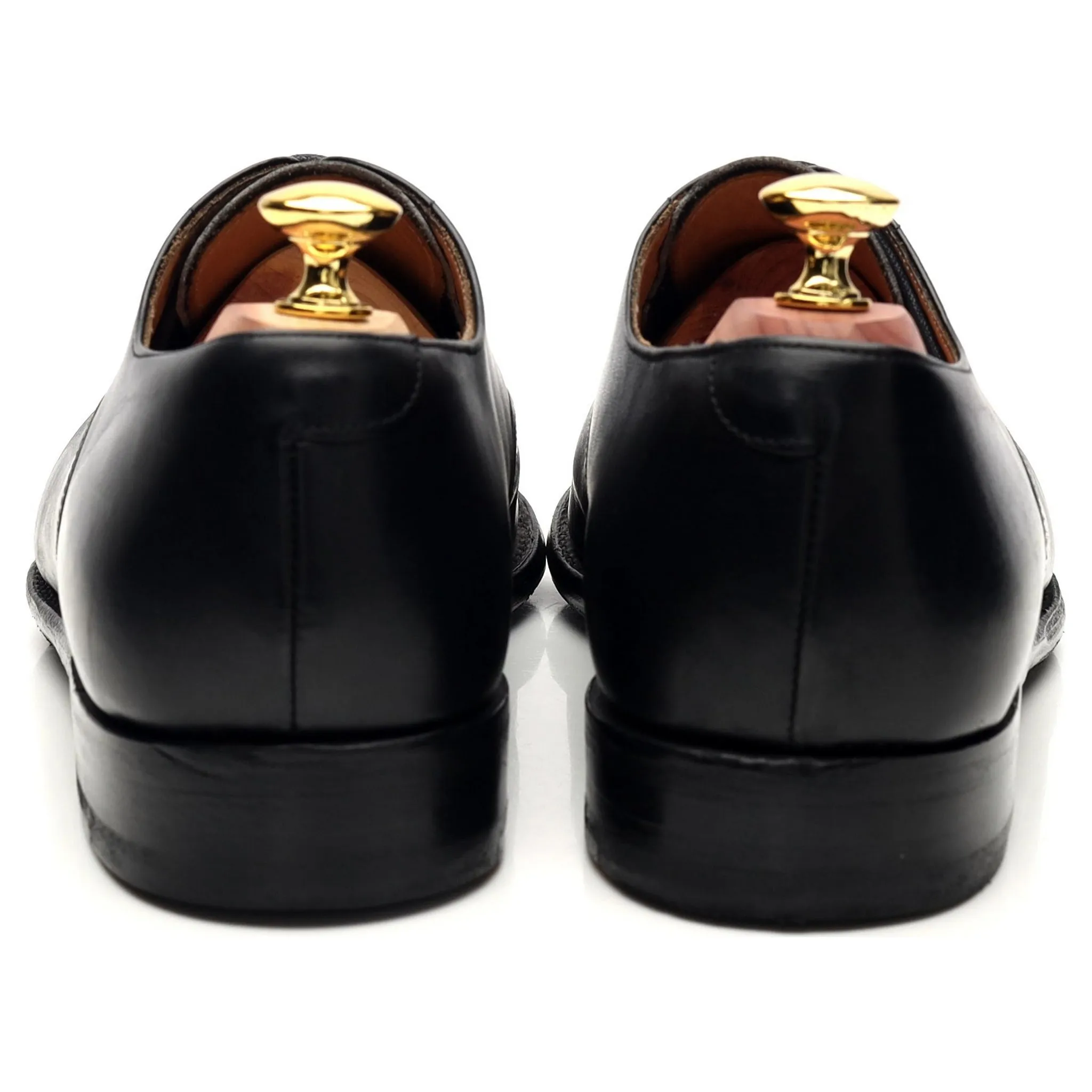 'Lime' Black Leather Oxford UK 7 F
