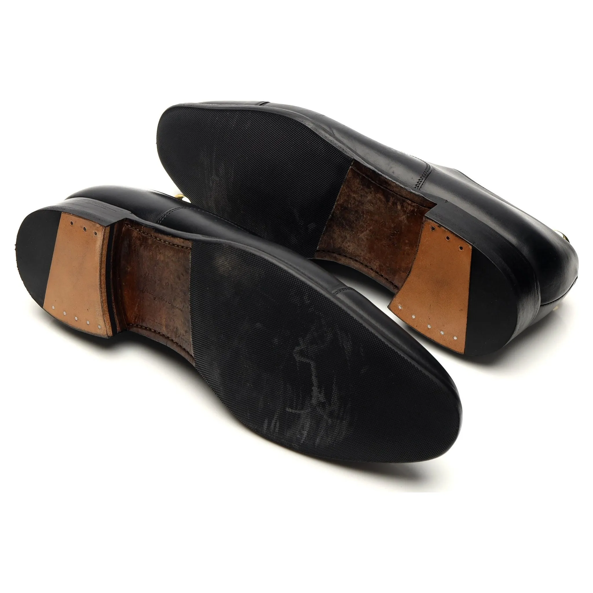 'Lime' Black Leather Oxford UK 7 F