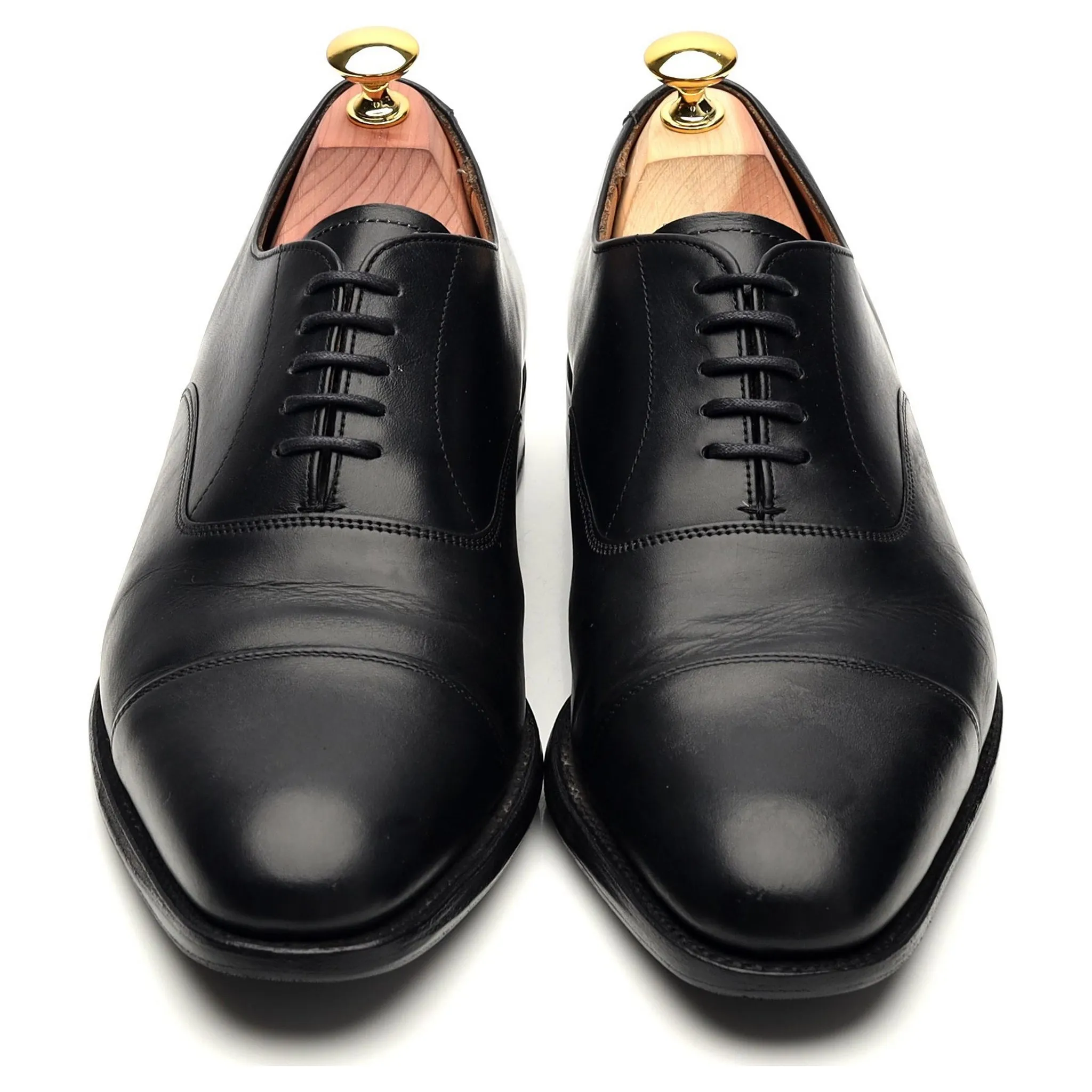 'Lime' Black Leather Oxford UK 7 F