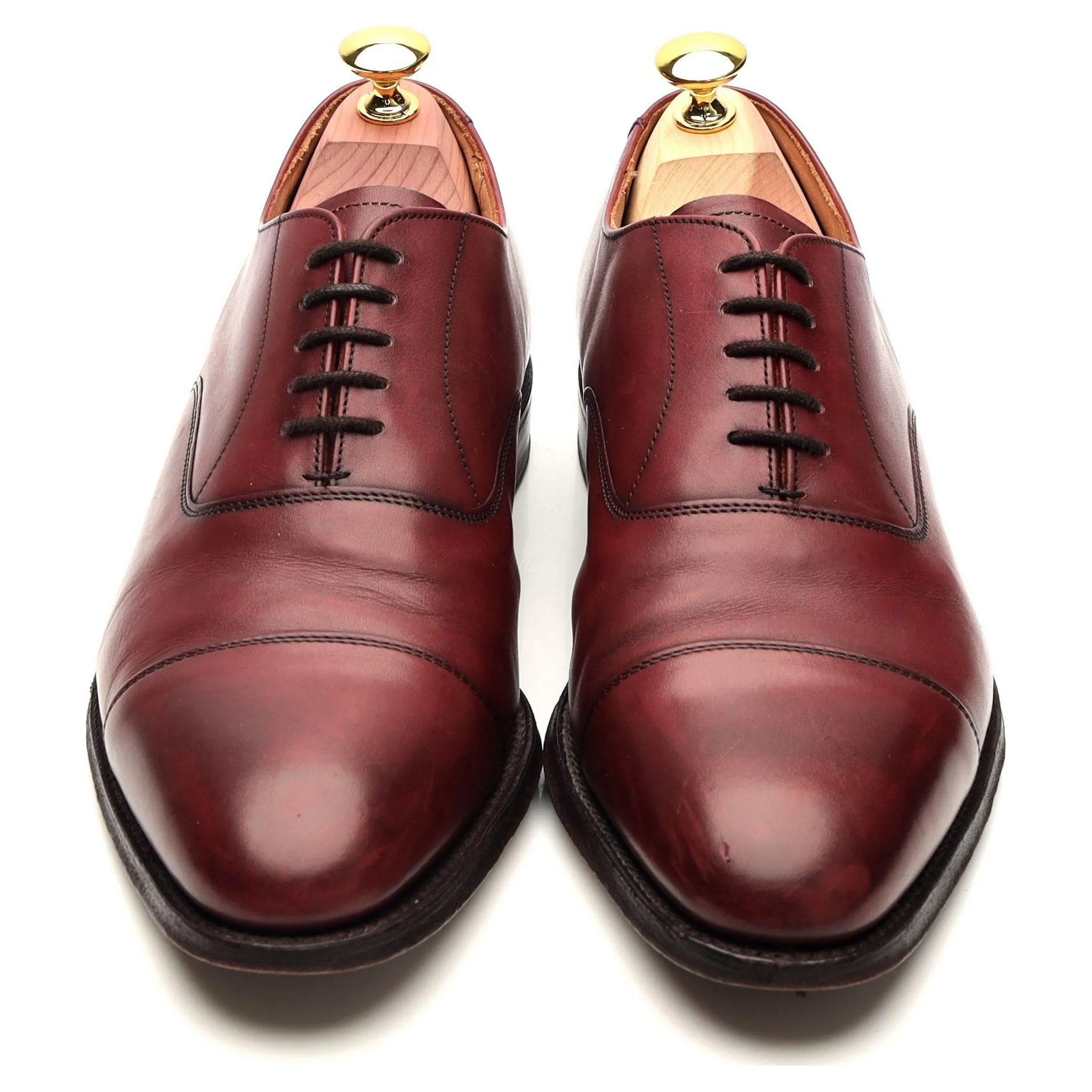 'Lime' Burgundy Leather Oxford UK 7.5 F