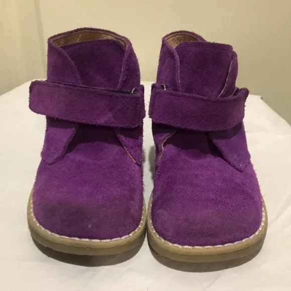 Little Eric suede loop closure shoe boot size EU 23/ US 7 toddler Made in Italy