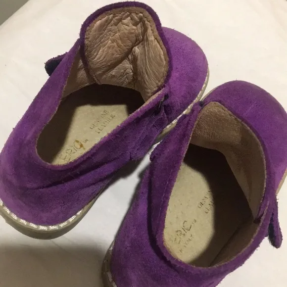 Little Eric suede loop closure shoe boot size EU 23/ US 7 toddler Made in Italy
