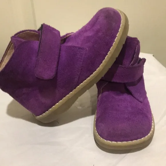 Little Eric suede loop closure shoe boot size EU 23/ US 7 toddler Made in Italy