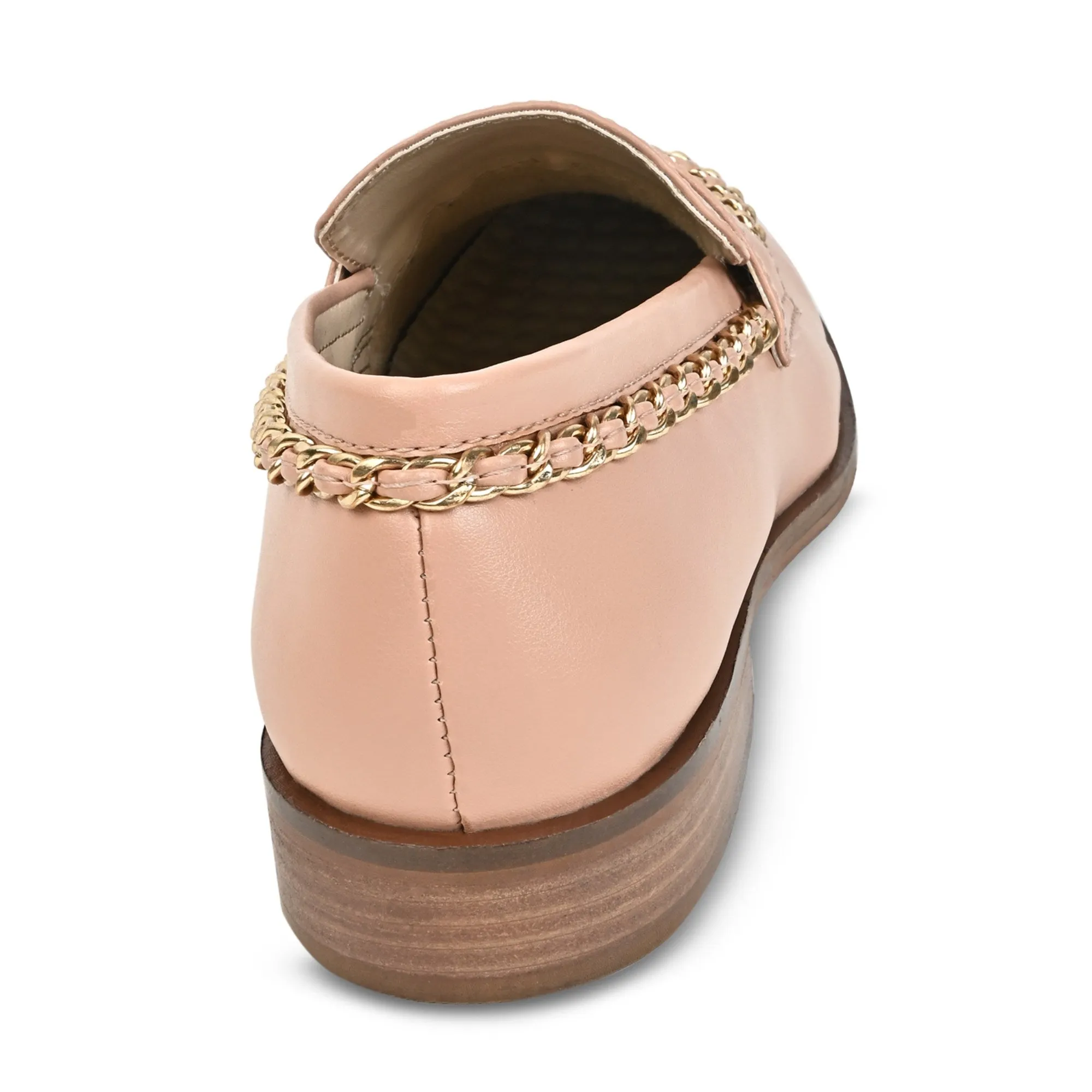 Loafer with Chain- Peach