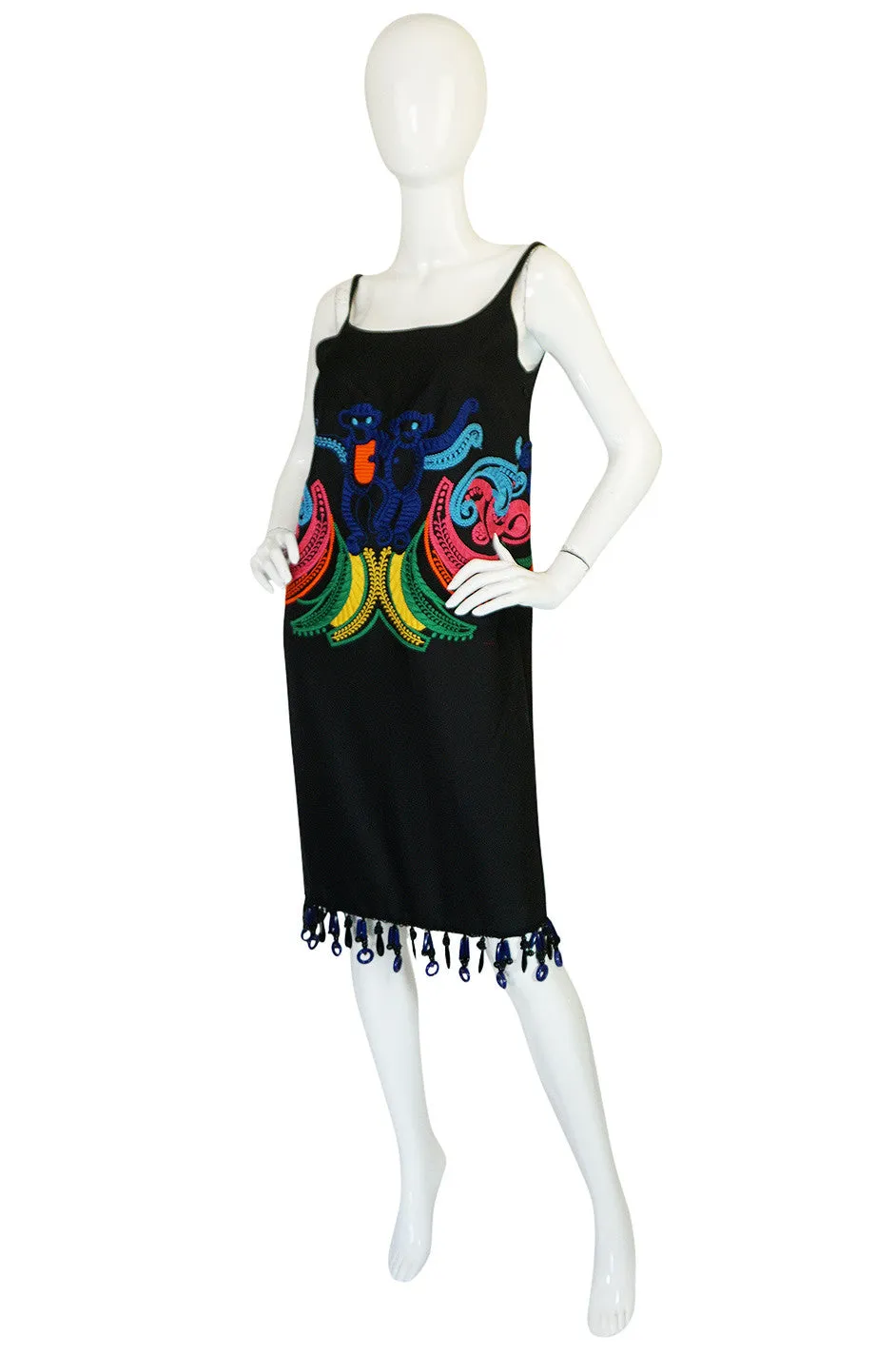 Look 29 S/S 2011 Prada Runway Embroidered Monkey Dress