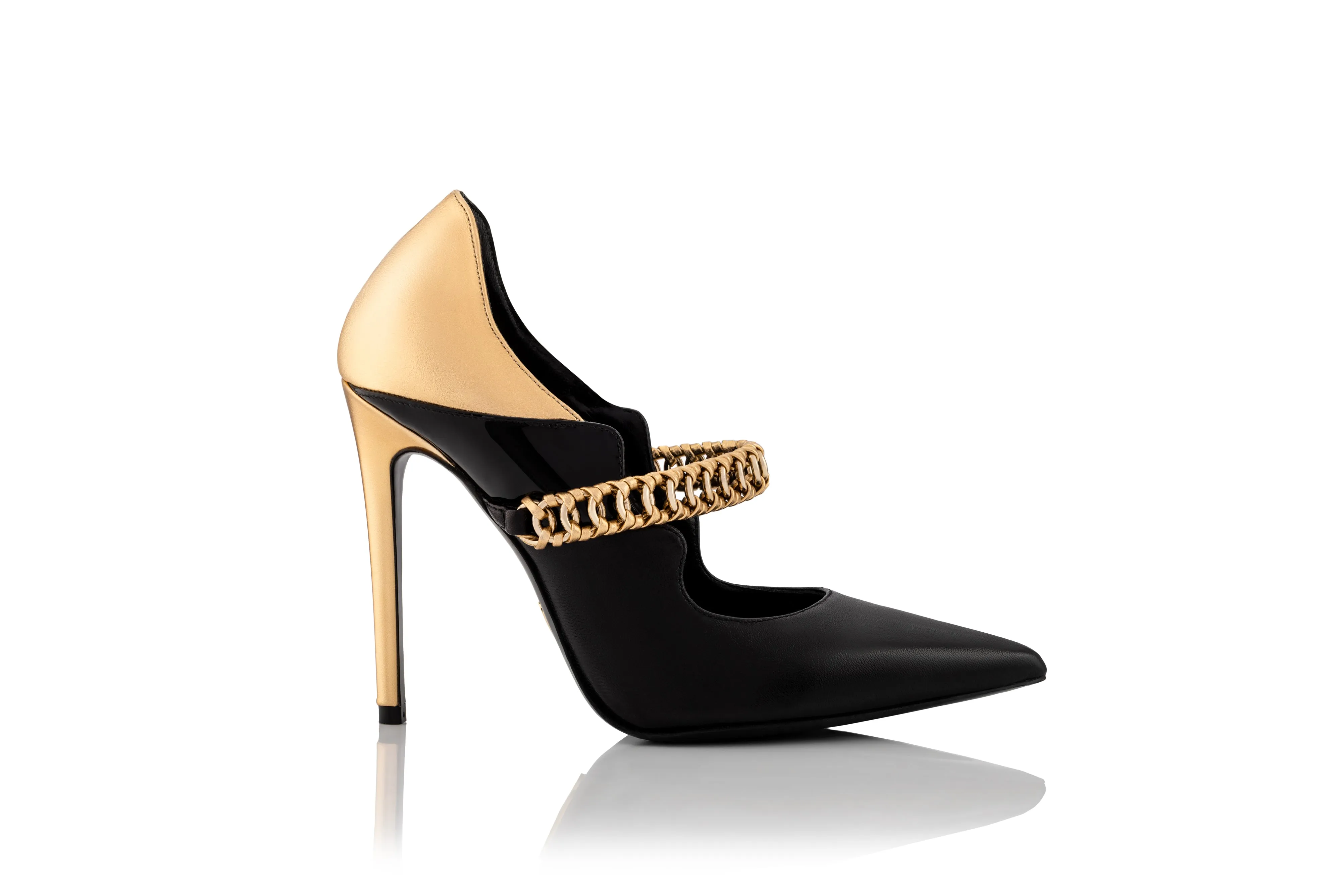 Love Yourself Pump (Black & Gold)