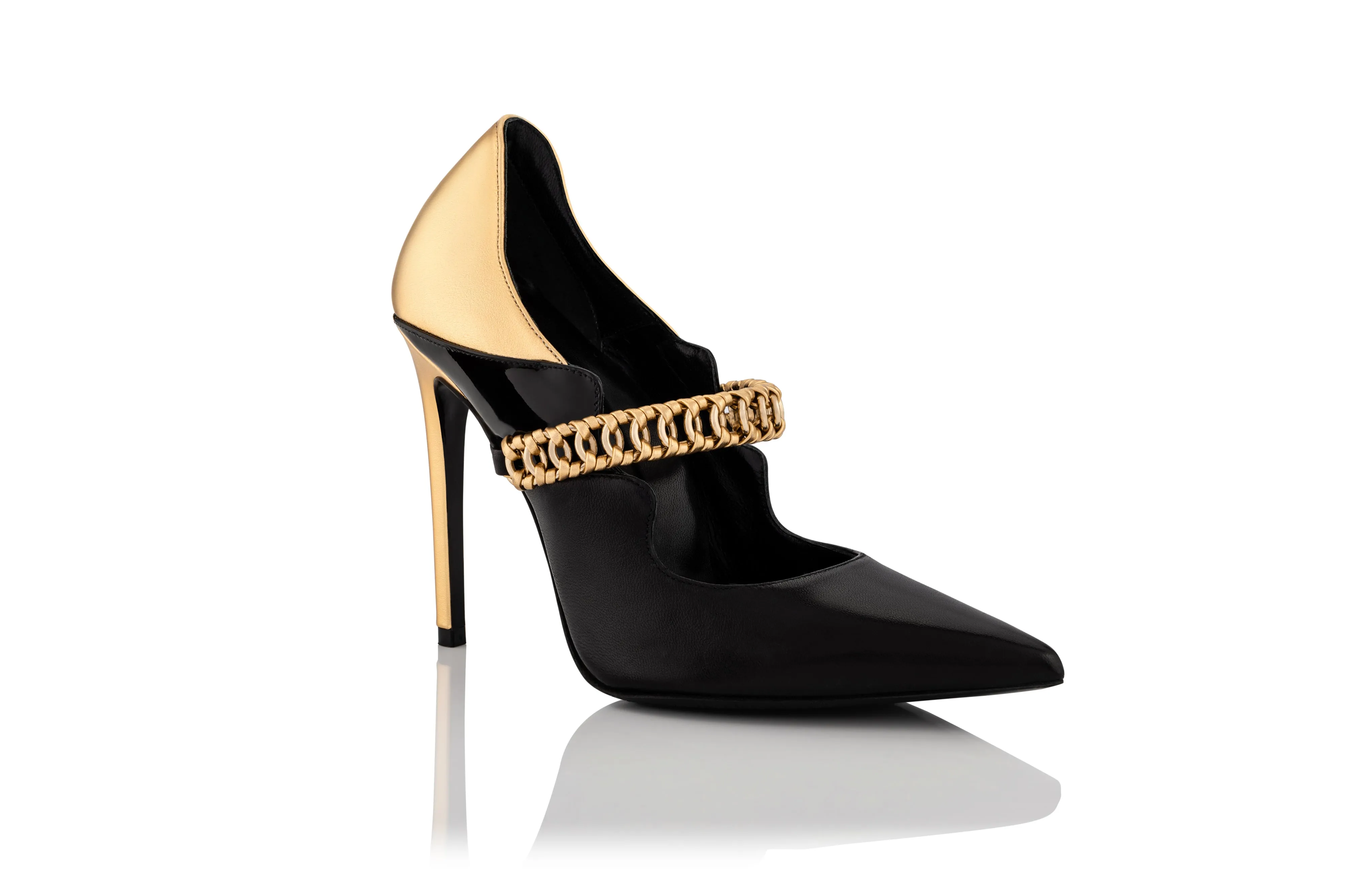 Love Yourself Pump (Black & Gold)