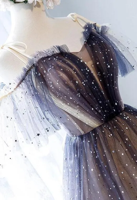 Lovely Tulle OffShoulder Short Prom Dresses, Lace up Homecoming Dress