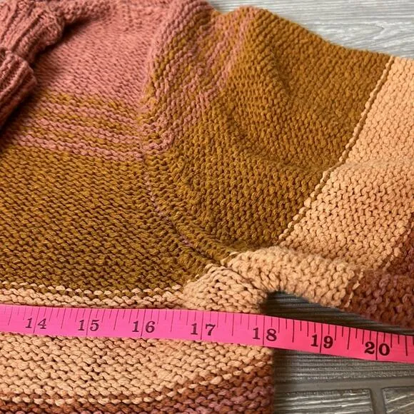 L*Space Jetsetter Sweater Dress Serape Stripe Chunky knit long sleeve turtleneck