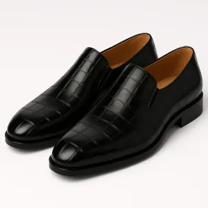 LumiNovi | The Crocodile Strap Loafers