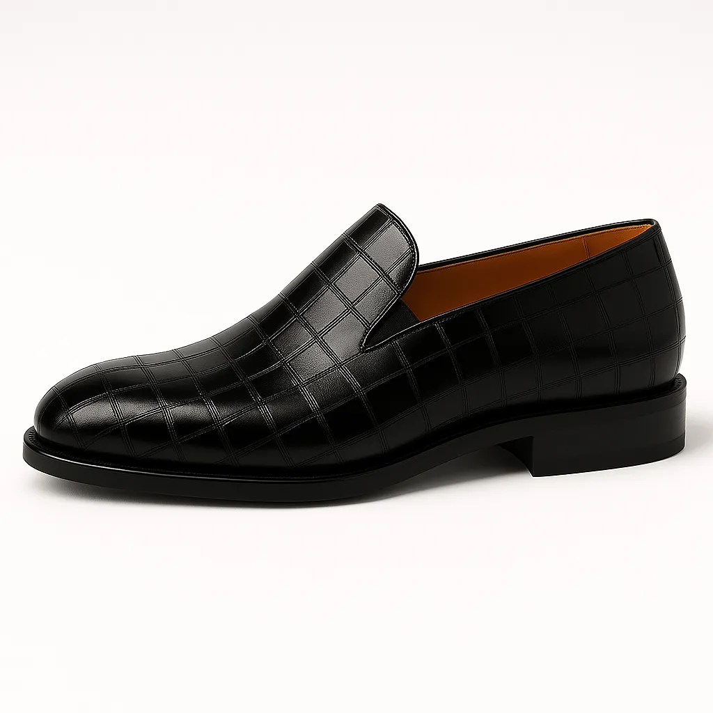 LumiNovi | The Crocodile Strap Loafers