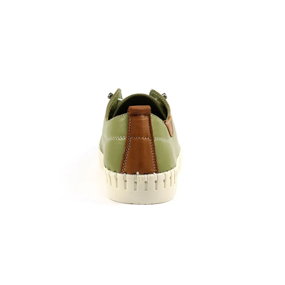 Lunar Flamborough Khaki Leather Shoe