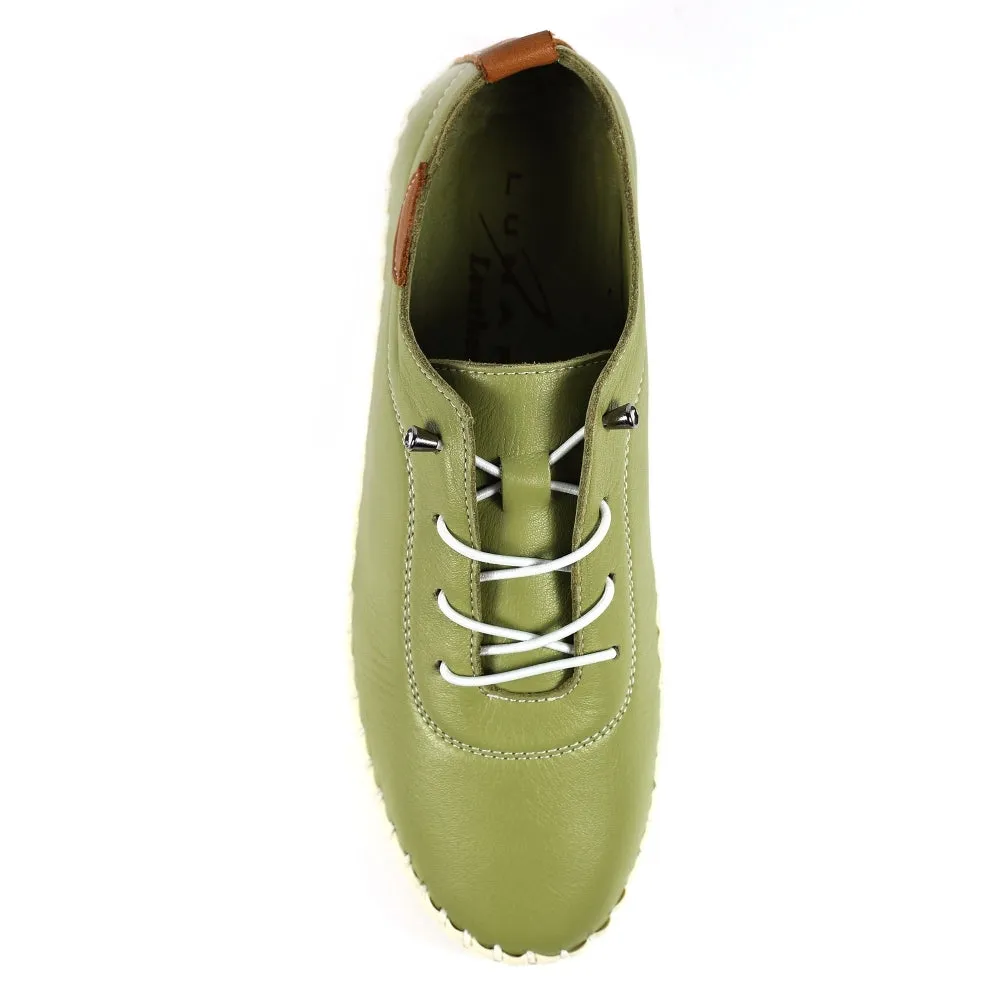 Lunar Flamborough Khaki Leather Shoe