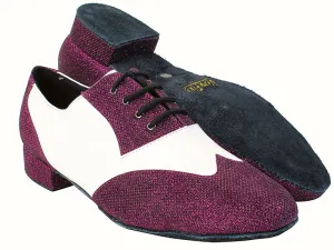 M100101 274 Purple Glitter_F_B_White Leather_M
