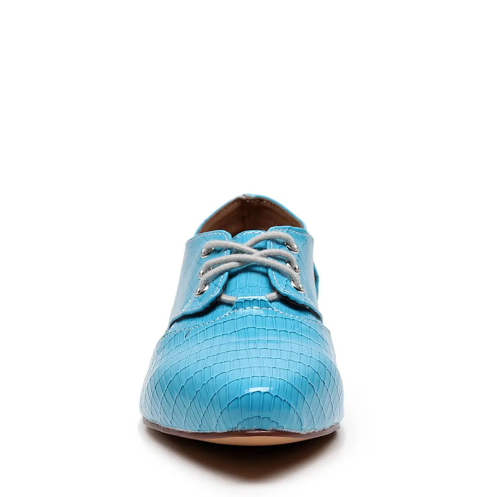 Madelaina - Aqua Alligator - Street Sole