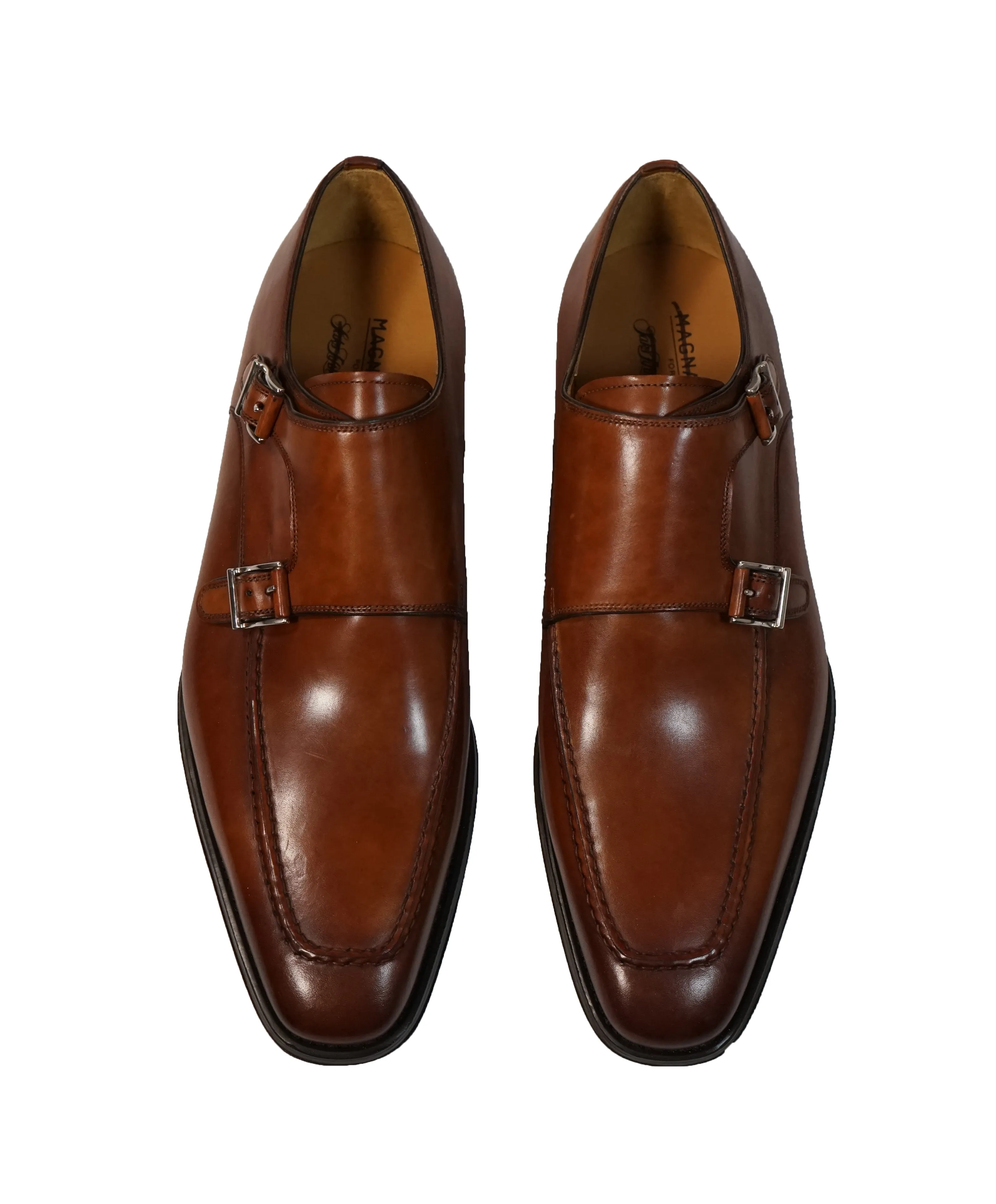 MAGNANNI FOR SFA -Double Monk Strap Loafers - 9