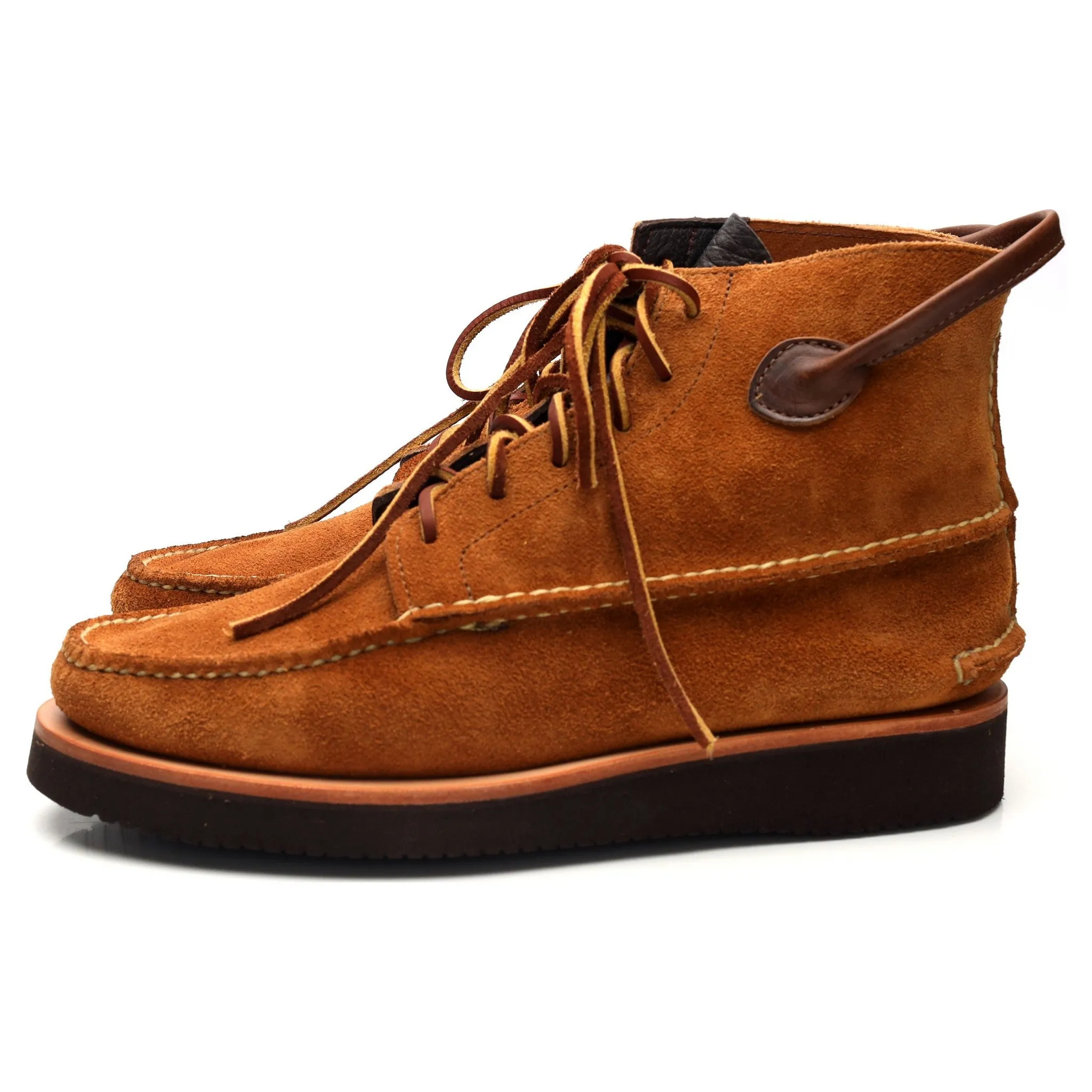 'Maine Guide' Tan Brown Suede Boots UK 9.5 US 10.5 E
