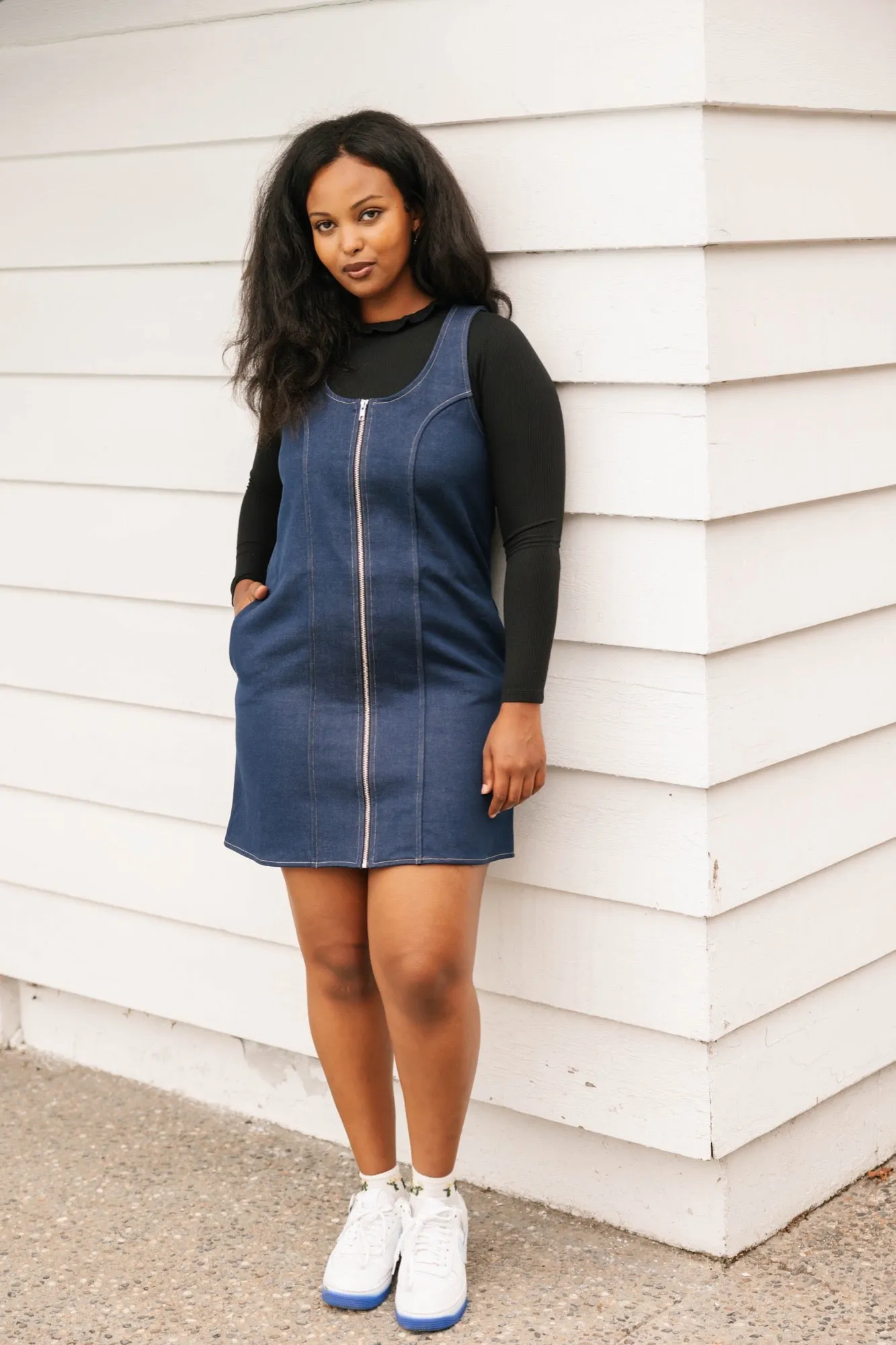 Makenna Denim Dress in Indigo