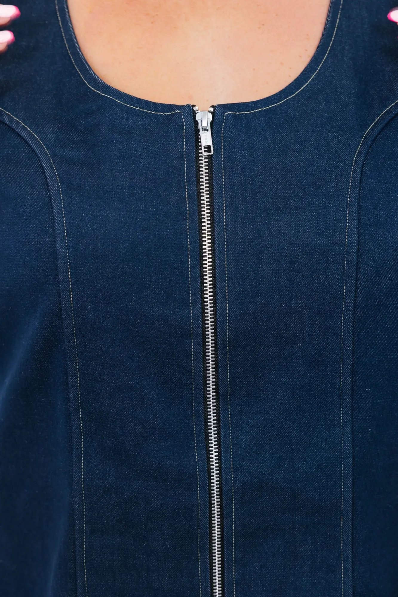 Makenna Denim Dress in Indigo