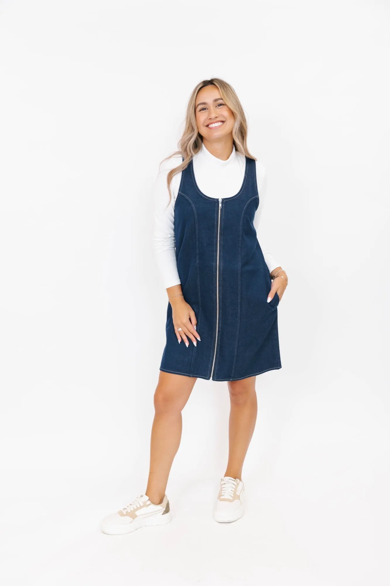 Makenna Denim Dress in Indigo