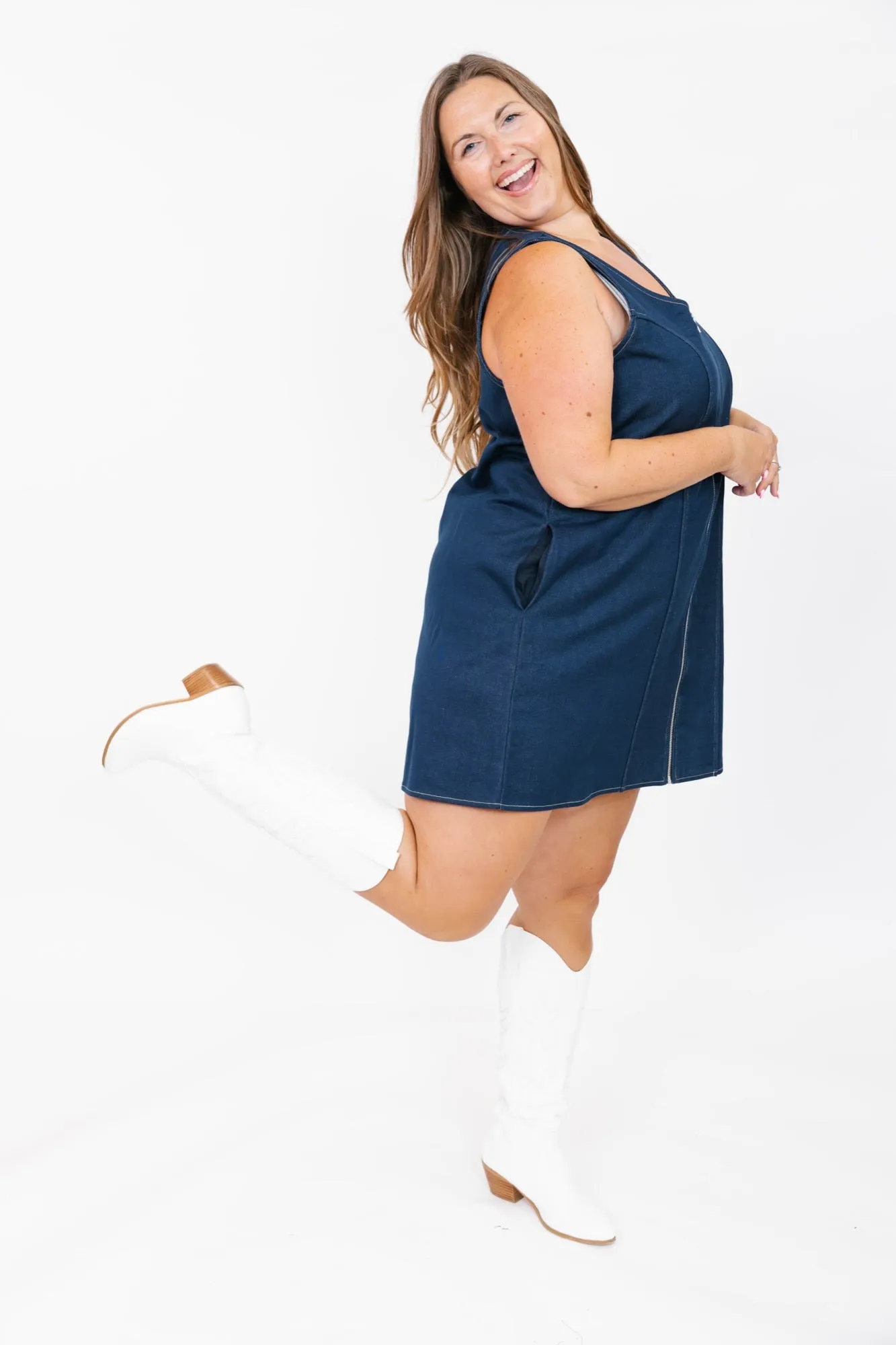 Makenna Denim Dress in Indigo