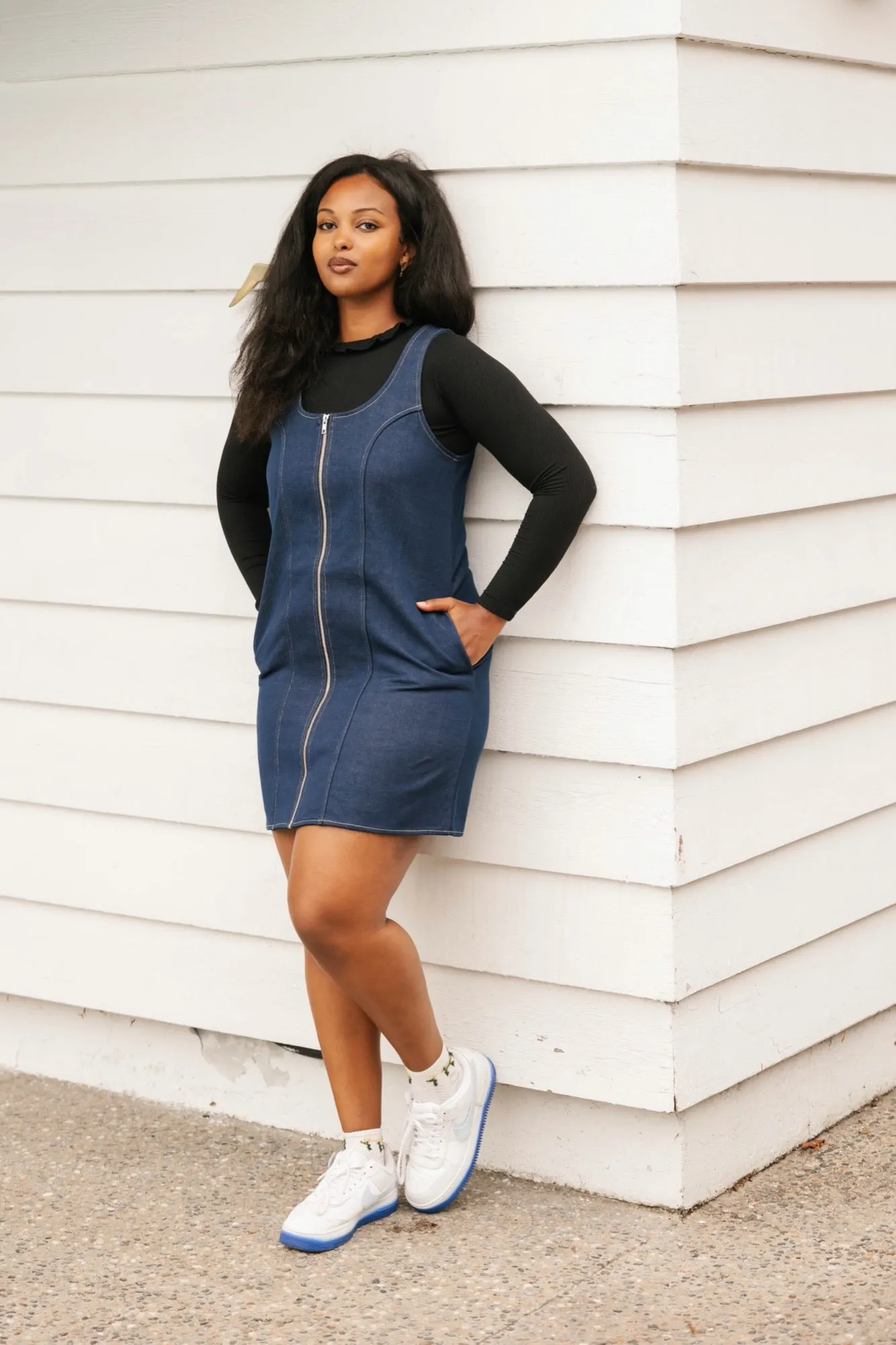 Makenna Denim Dress in Indigo