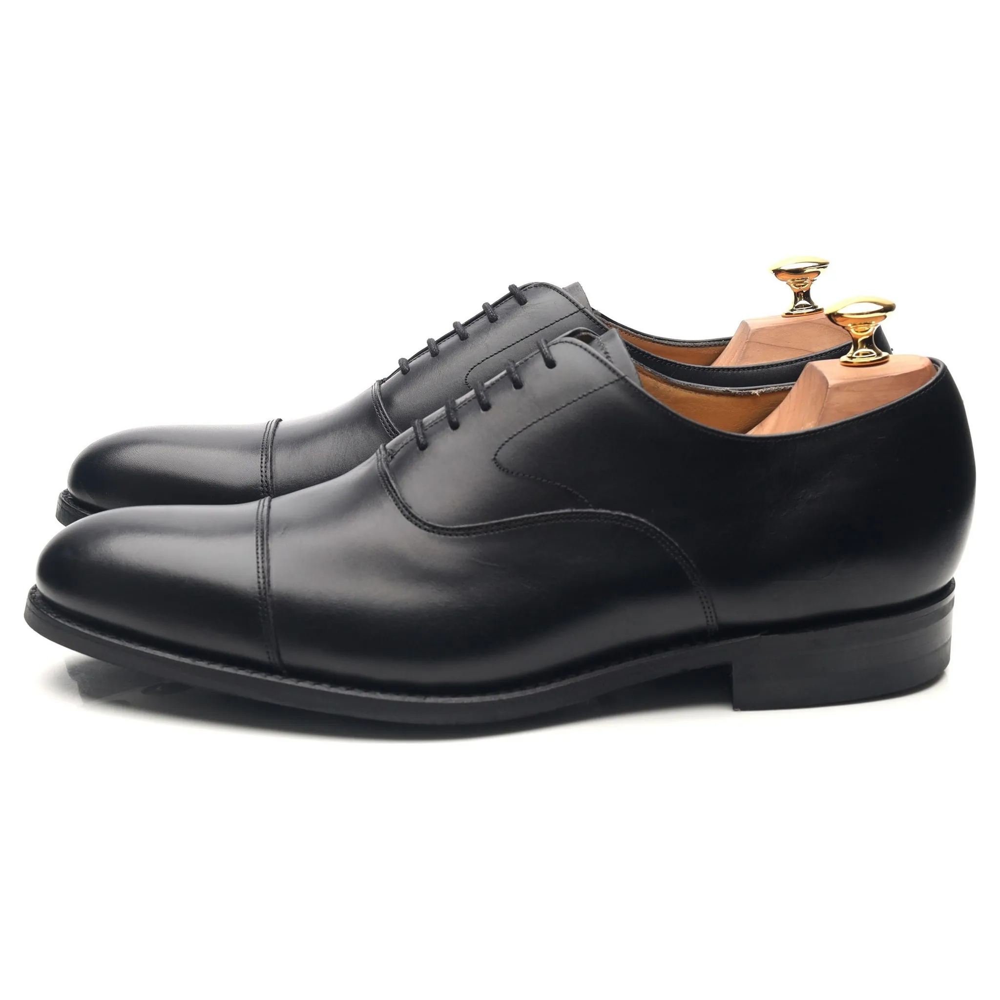 'Malvern' Black Leather Oxford UK 10 F