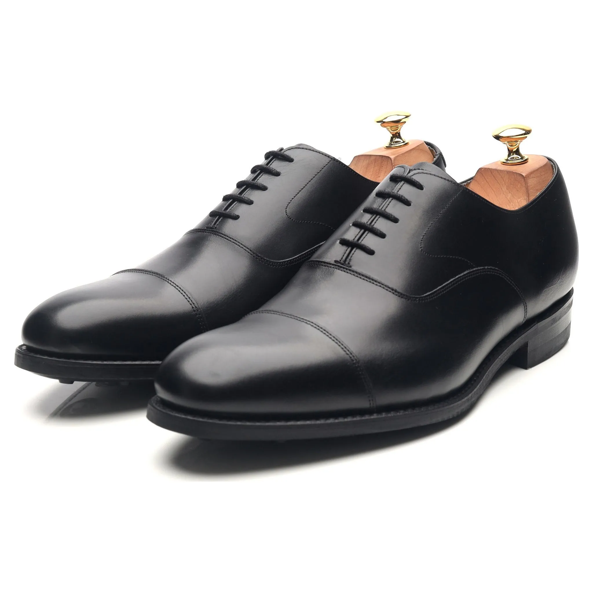 'Malvern' Black Leather Oxford UK 10 F