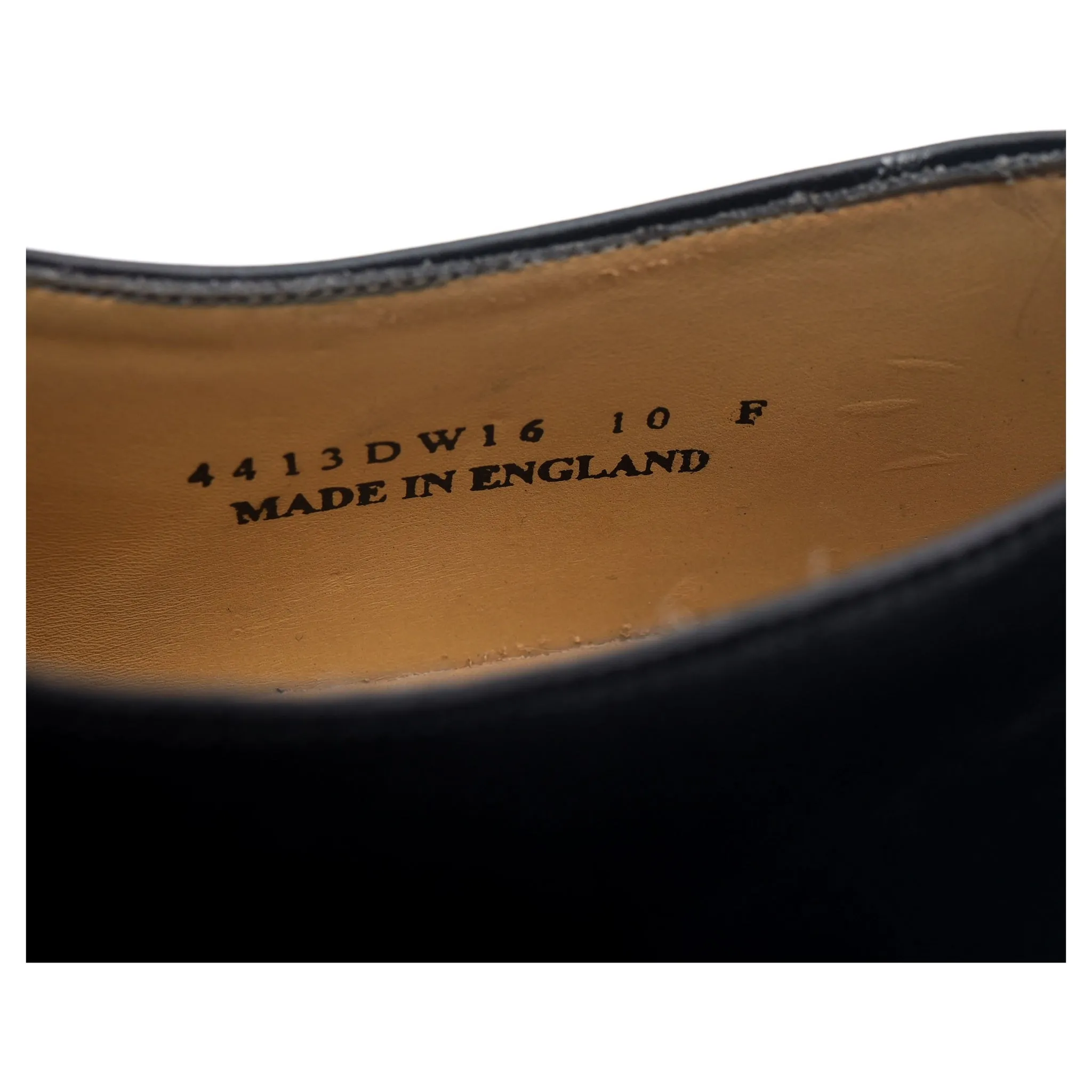 'Malvern' Black Leather Oxford UK 10 F